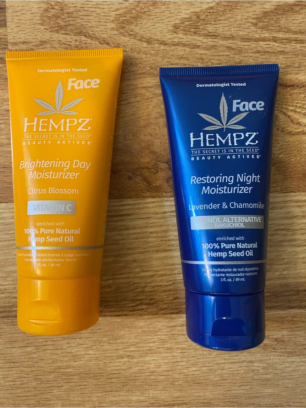 Hempz Face Brightening Day / Night Moisturizer - New